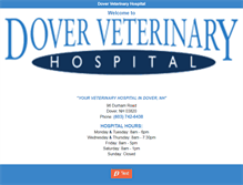 Tablet Screenshot of dovervet.com